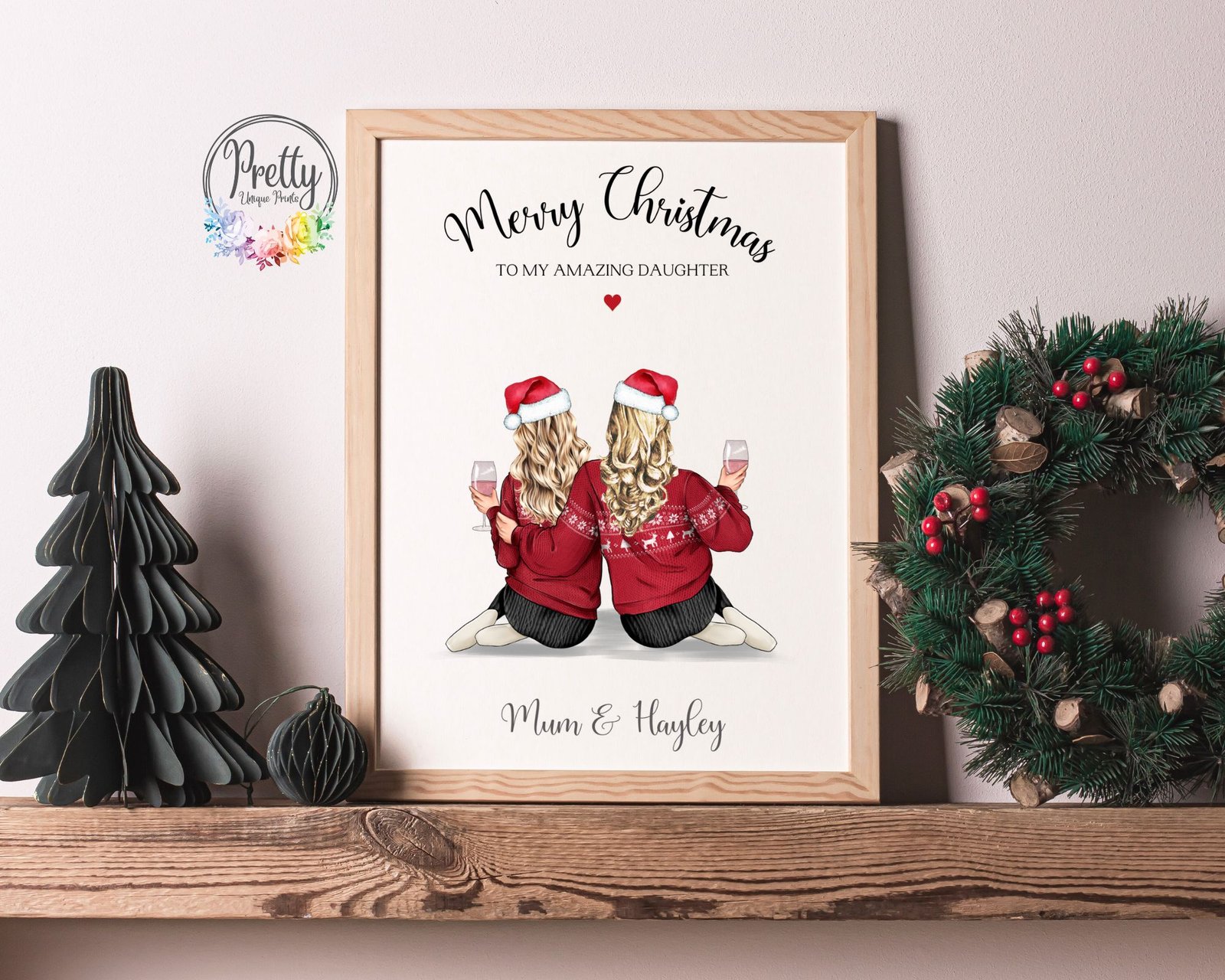 christmas print for daughter | pretty unique prints ltd.